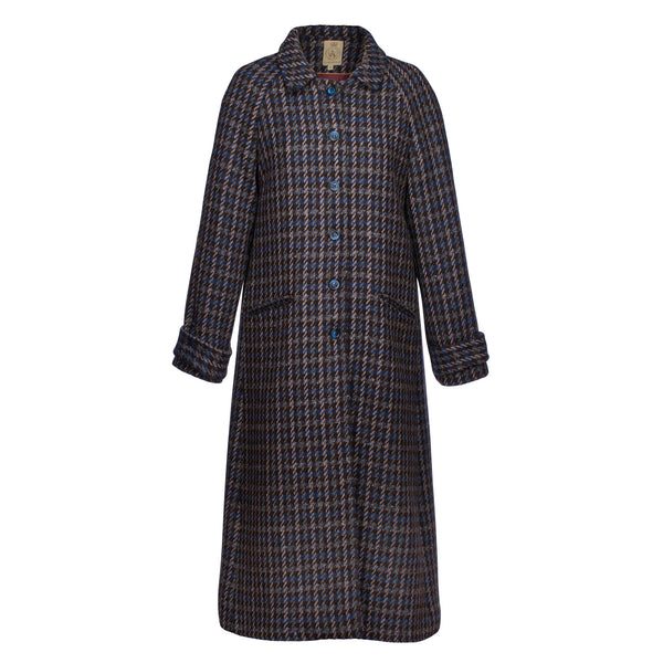 Blue Downton Raglan Coat