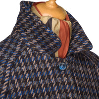 Blue Downton Raglan Coat