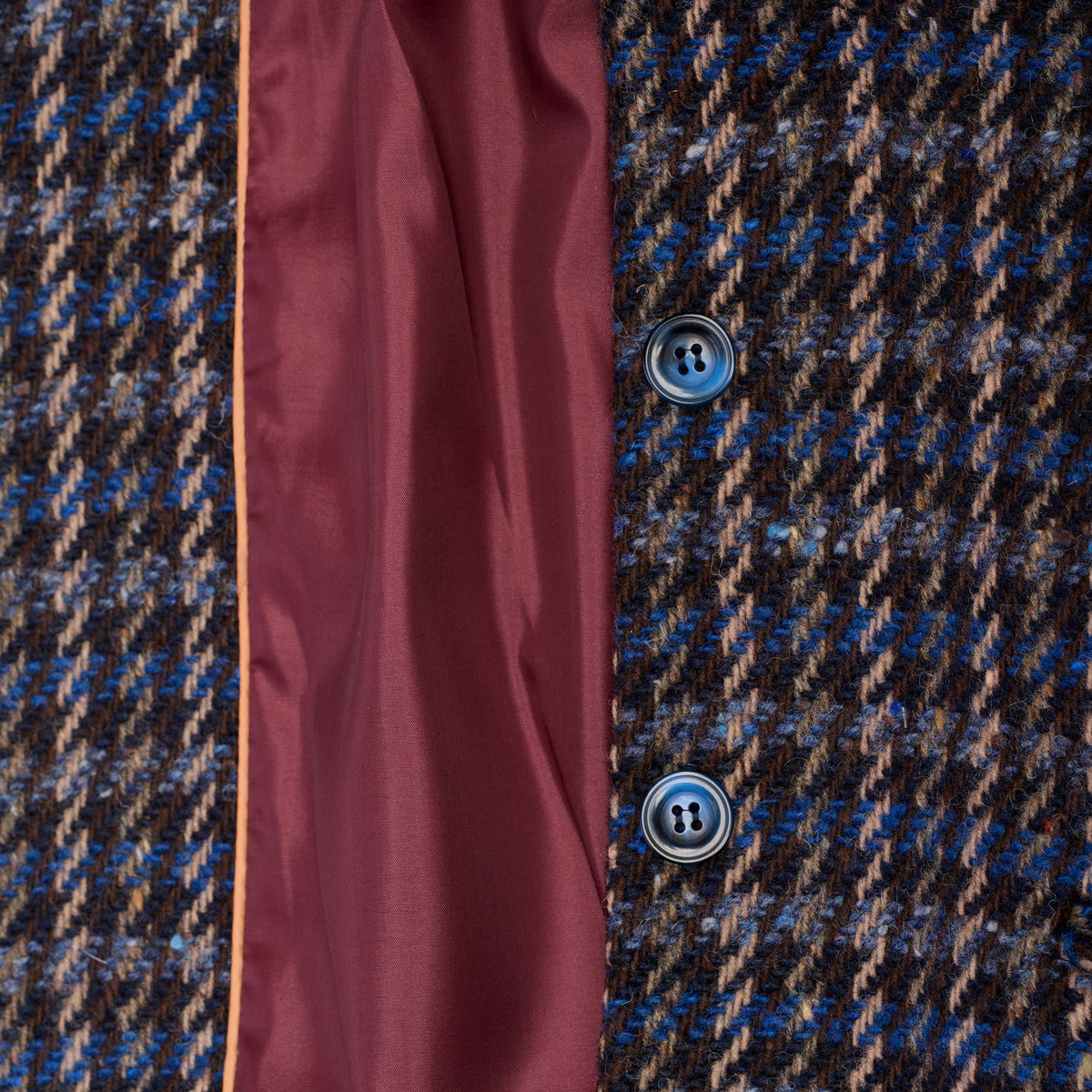 Blue Downton Raglan Coat