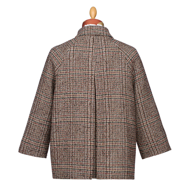 Brown Belena Tweed Cape