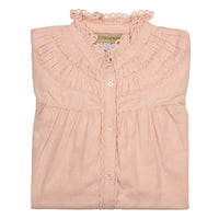 Peach Victoria Frill Front Blouse