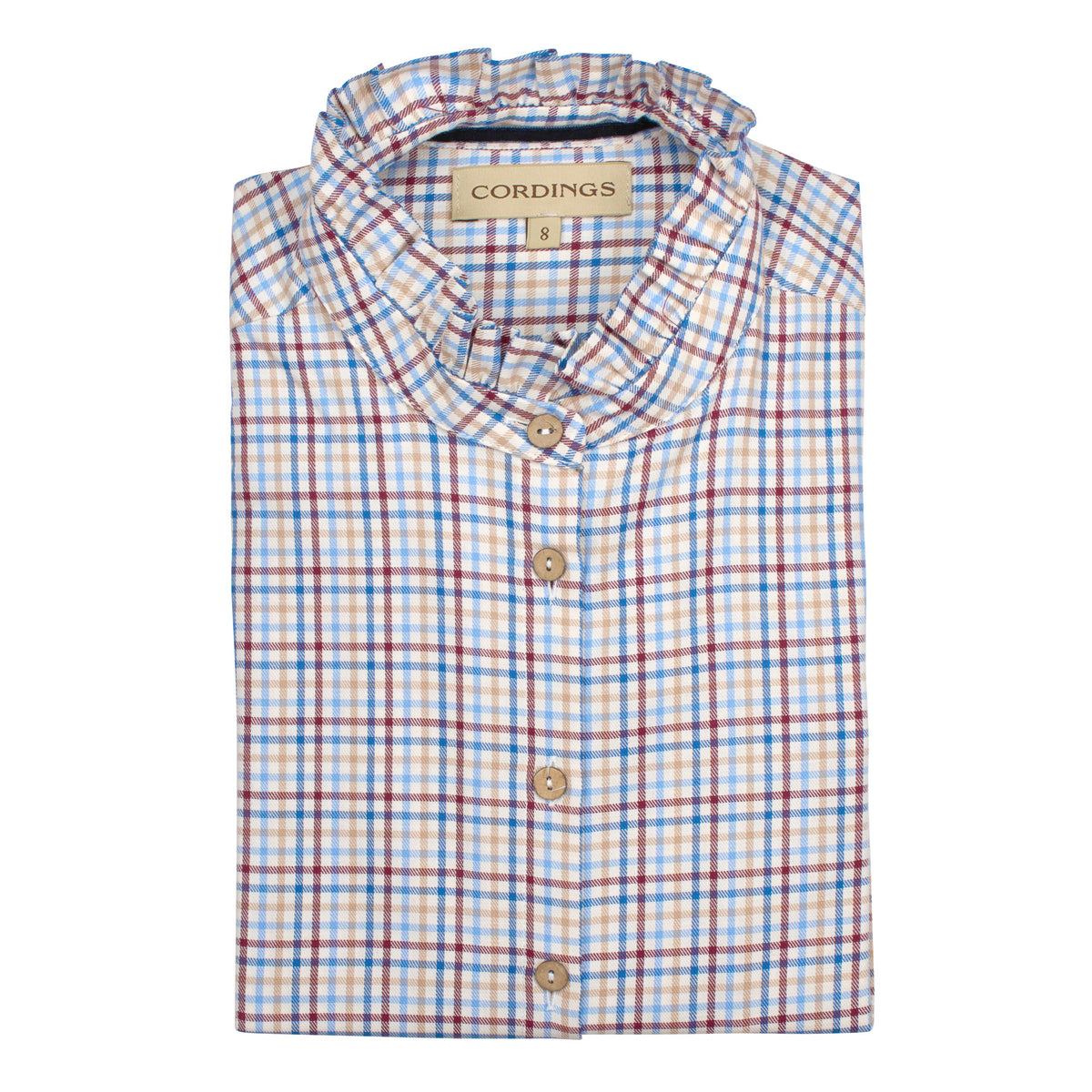 Tattersall Frill Collar Shirt