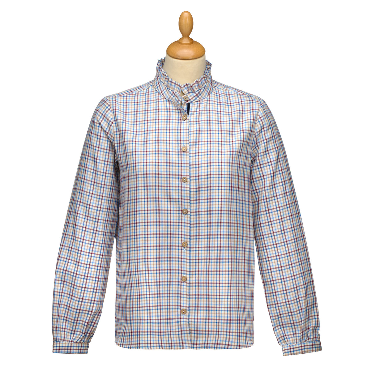 Tattersall Frill Collar Shirt
