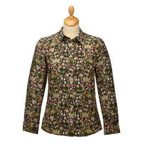 The West Garden Crepe de Chine Silk Shirt Made with Liberty Fabric