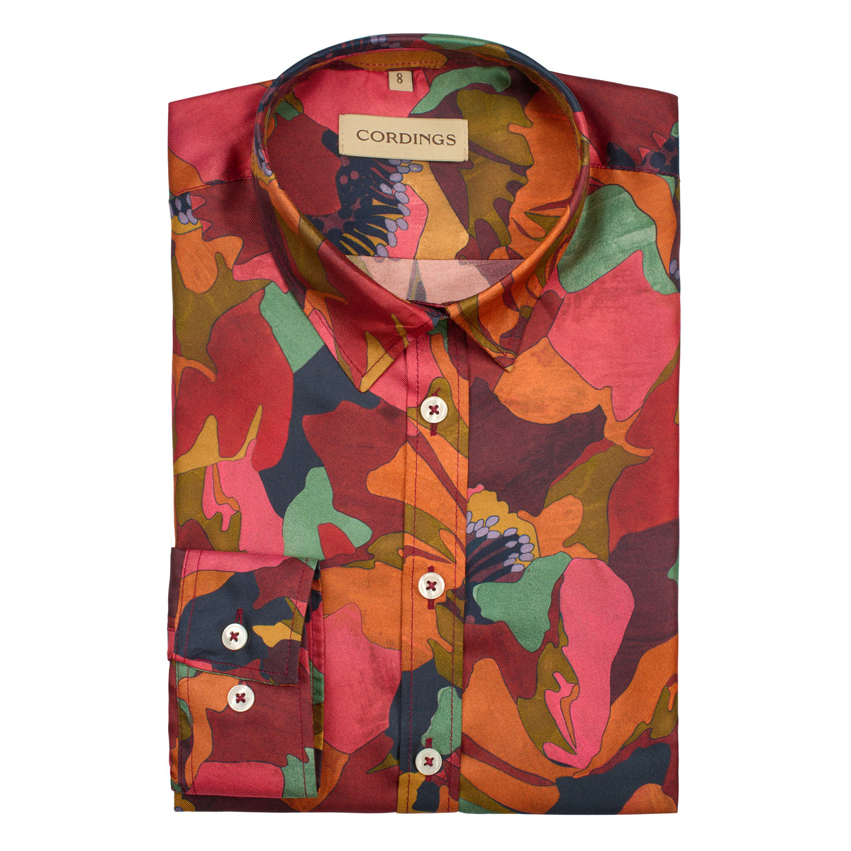 The Peony Parade Crepe de Chine Silk Shirt Made with Liberty Fabric