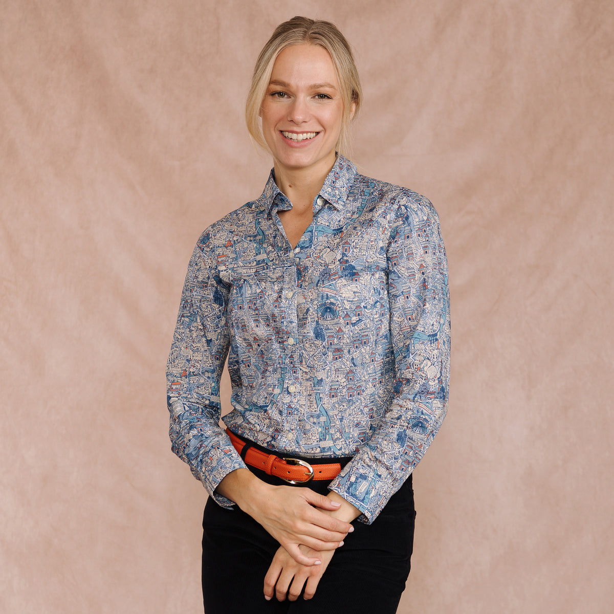 Big Smoke Map Liberty Shirt Made with Tana Lawn™ Cotton