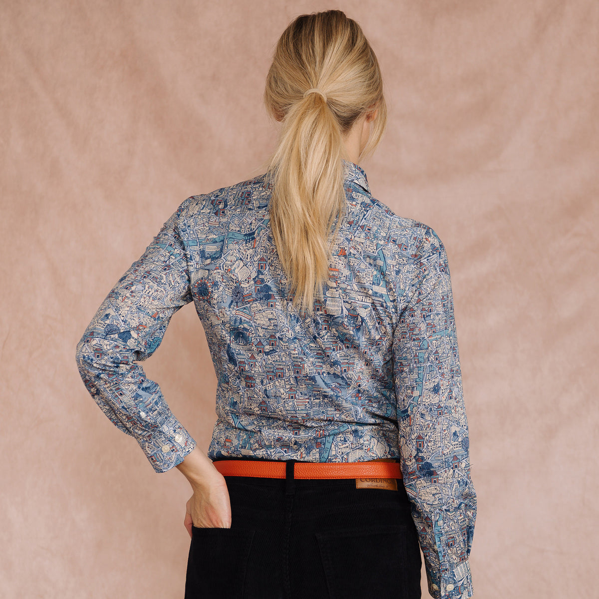 Big Smoke Map Liberty Shirt Made with Tana Lawn™ Cotton