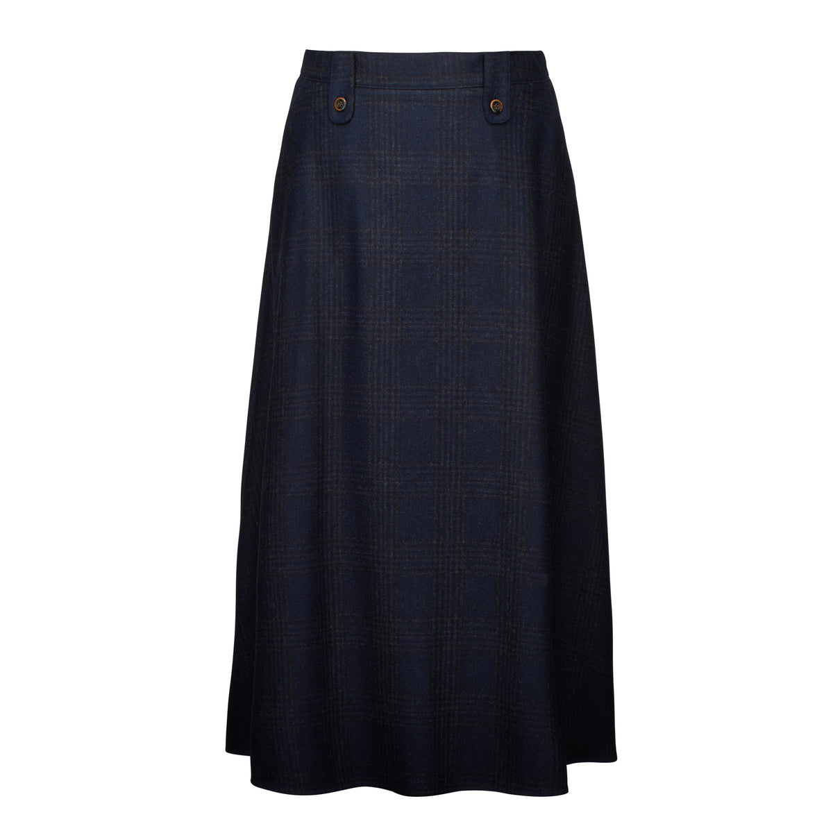 Navy Harlow A-Line Skirt