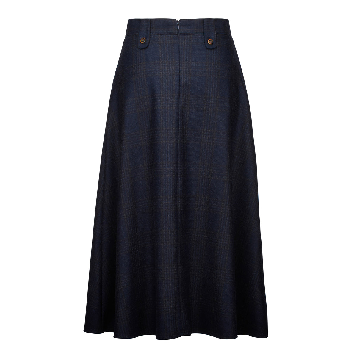Navy Harlow A-Line Skirt
