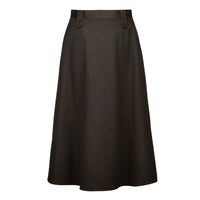 Chocolate Loden A-Line Skirt