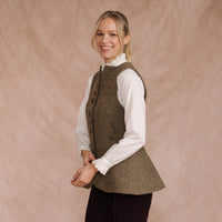TBA BALFOUR BUTTON WAISTCOAT - BEIGE