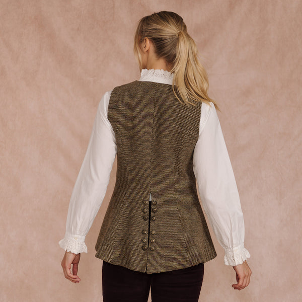 Beige T.Ba Balfour Button Waistcoat