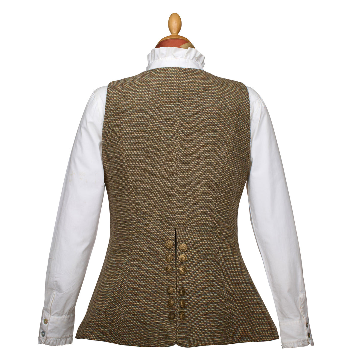 TBA BALFOUR BUTTON WAISTCOAT - BEIGE