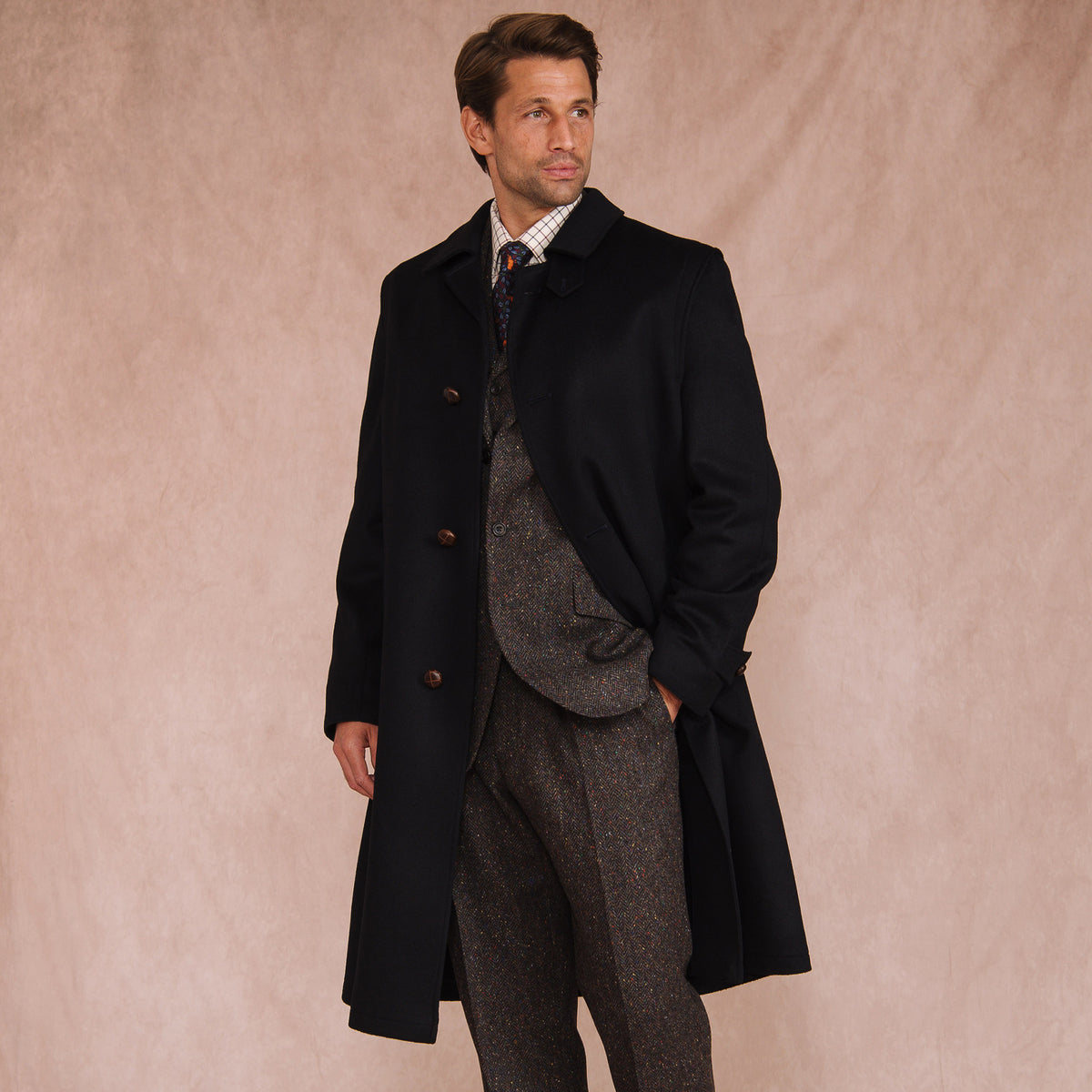 Navy Austrian Hubertus Coat