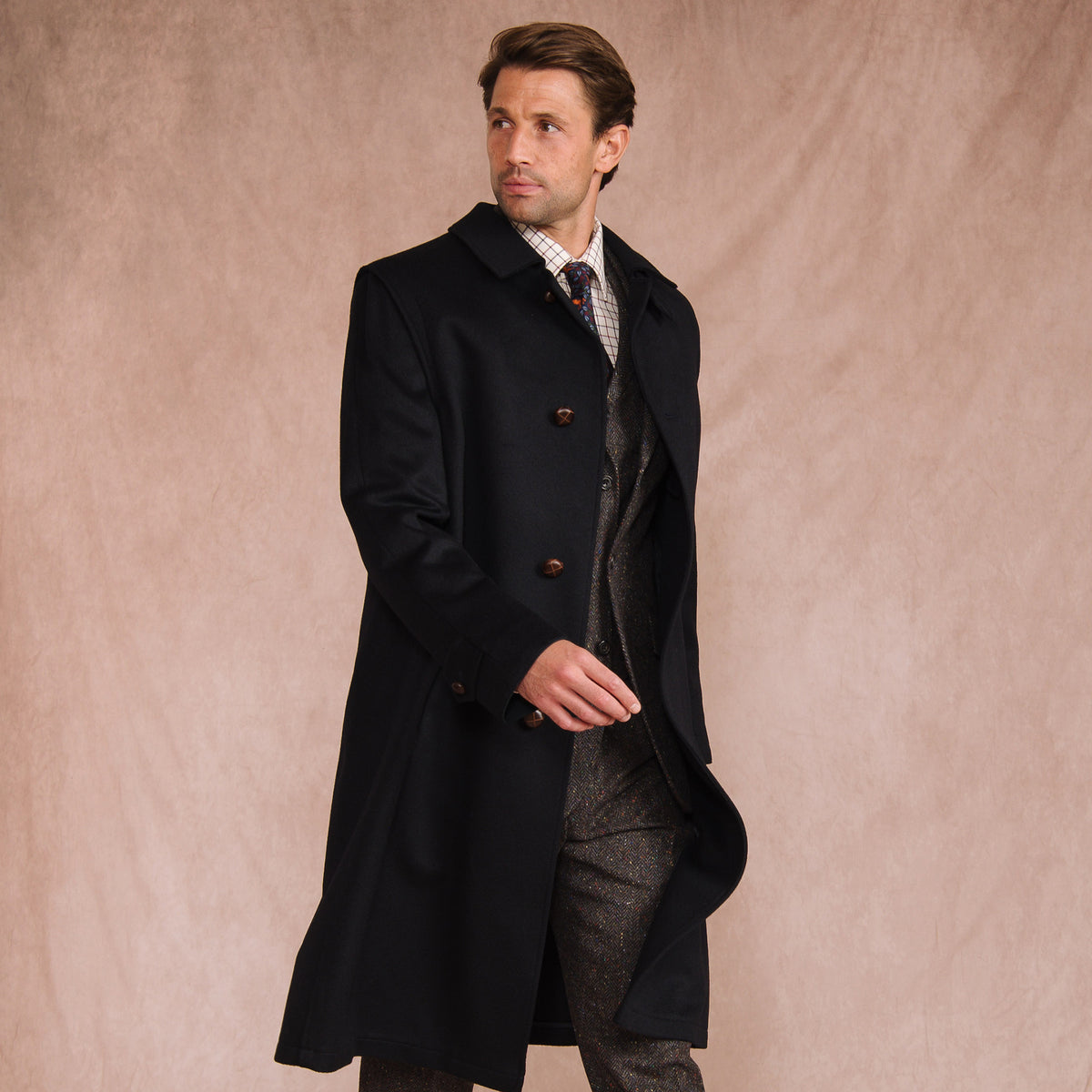 Navy Austrian Hubertus Coat