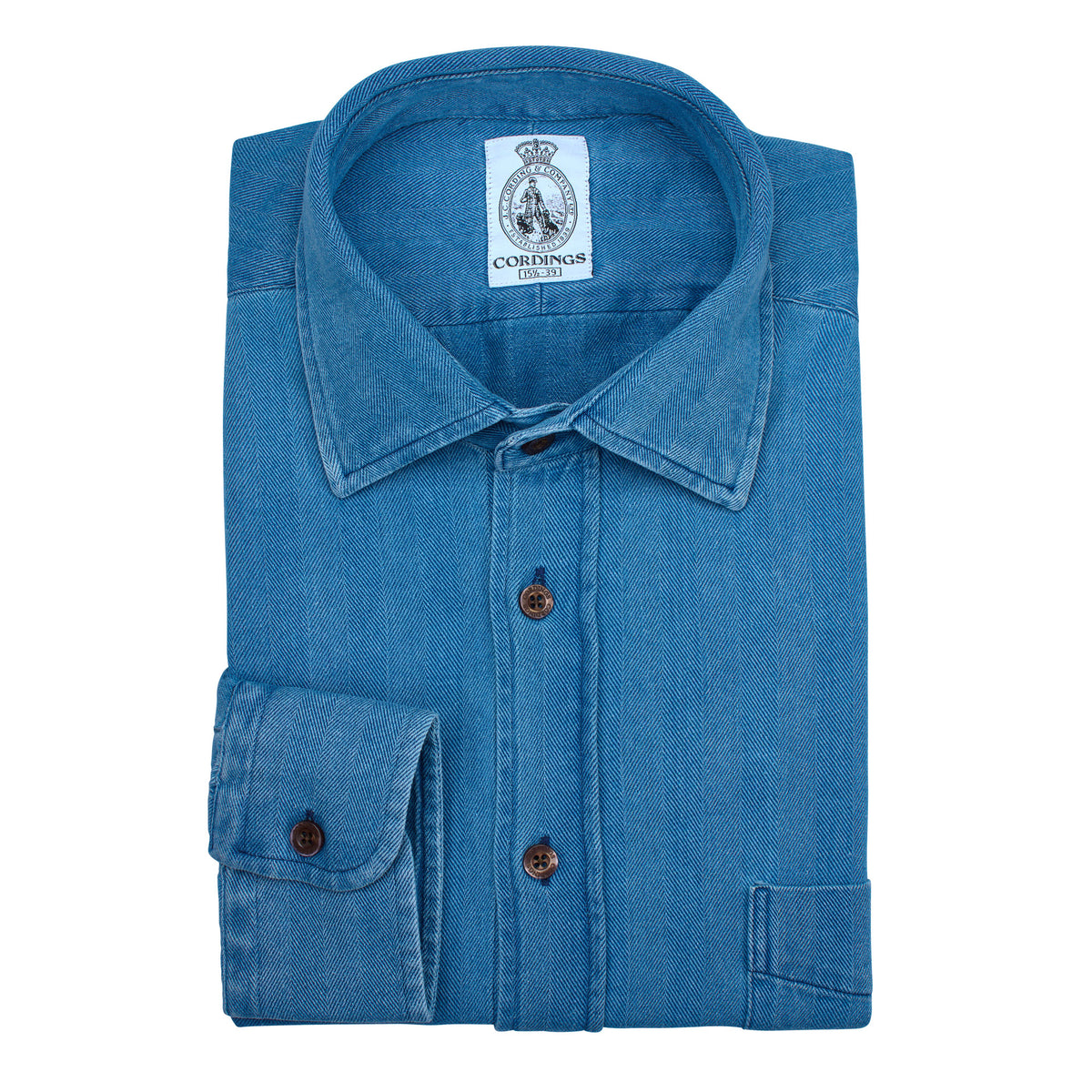 Herringbone Denim Shirt