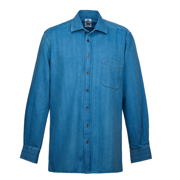 Herringbone Denim Shirt