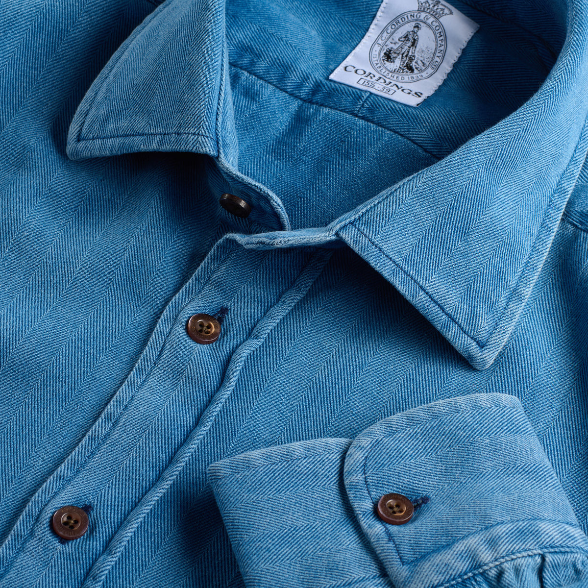 Herringbone Denim Shirt
