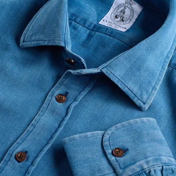 Herringbone Denim Shirt