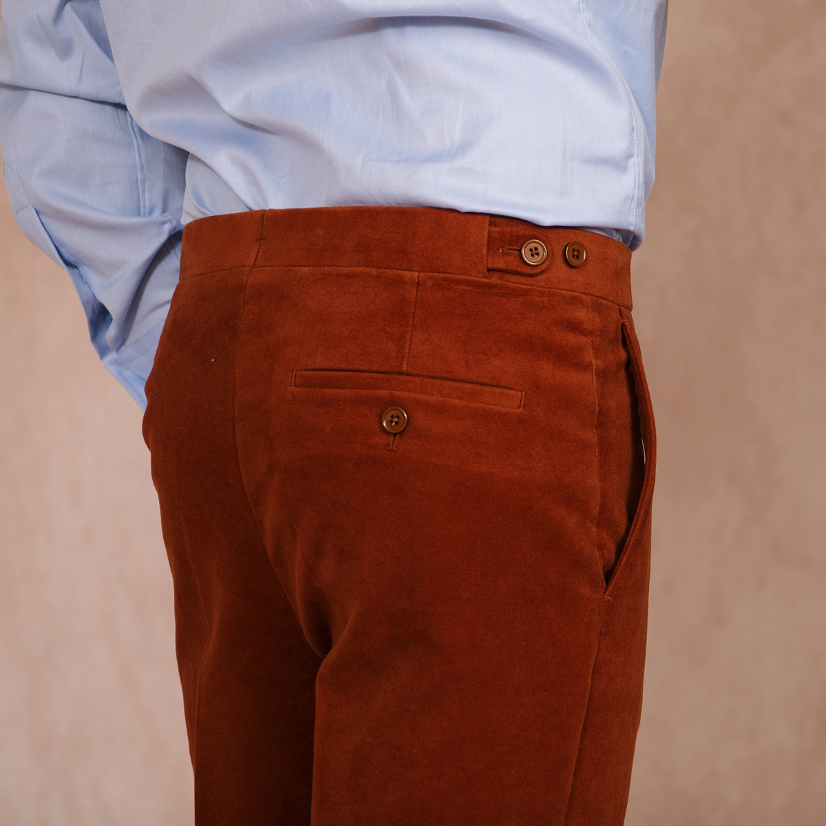 Copper Orange Moleskin Trousers