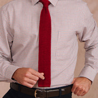 Wine Heavy Silk Knitted Tie