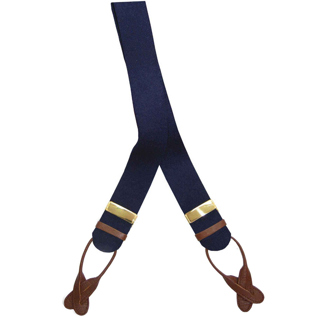 Navy Boxcloth Trouser Braces