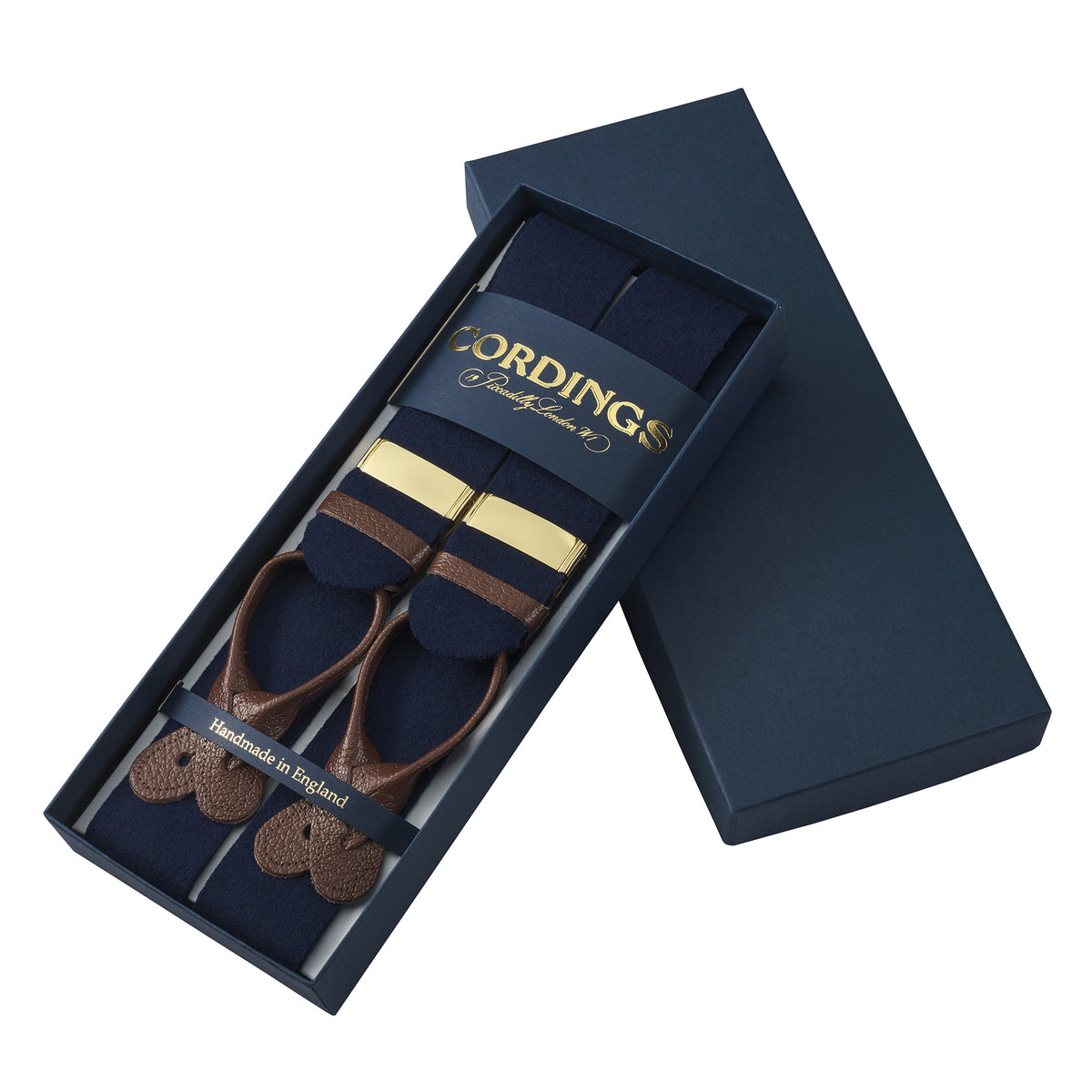 Navy Boxcloth Trouser Braces