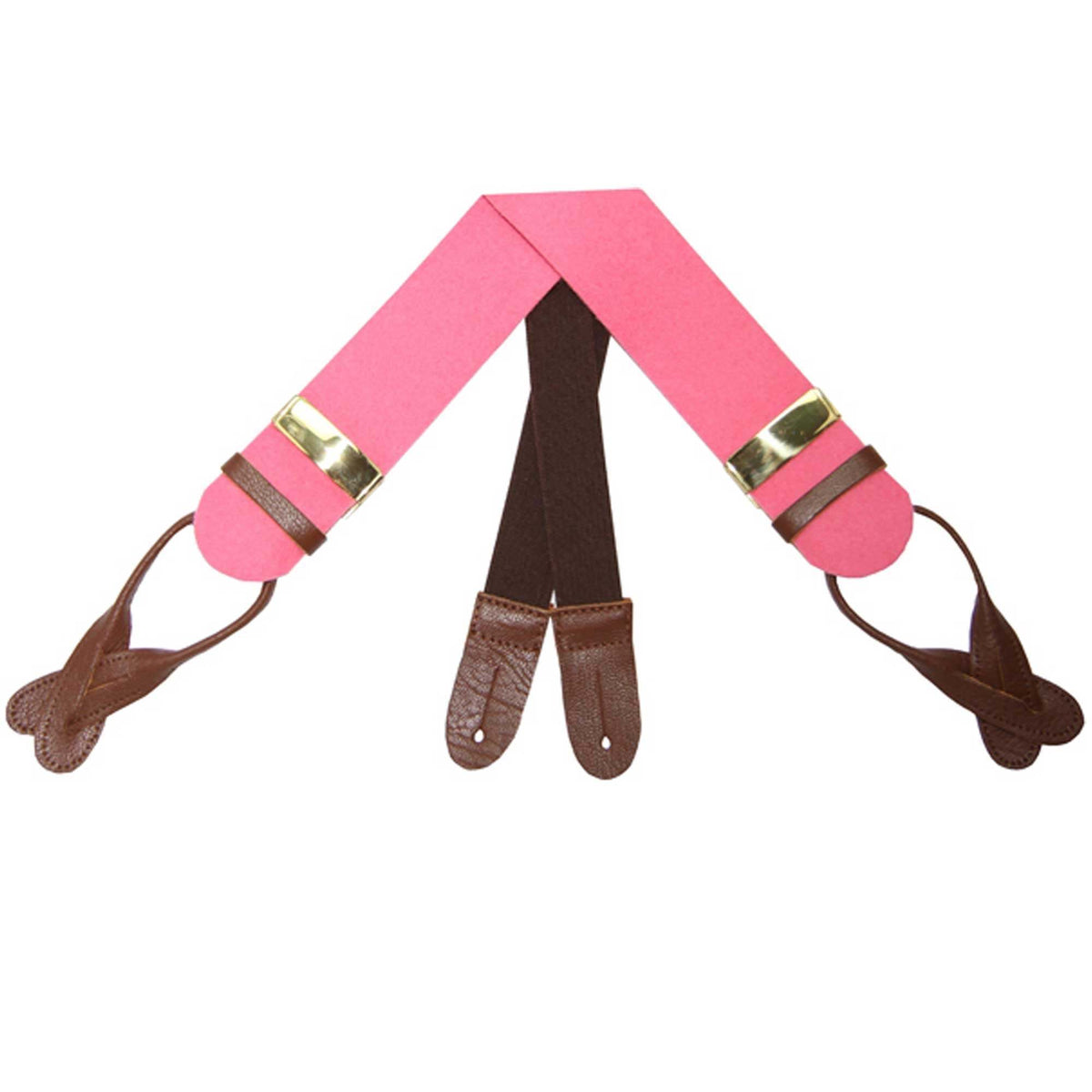 Pink Boxcloth Trouser Braces