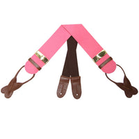 Pink Boxcloth Trouser Braces