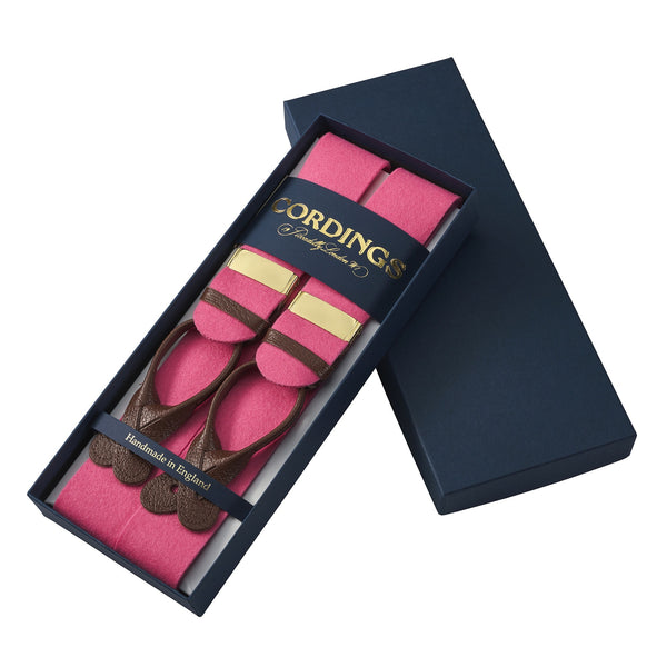 Pink Boxcloth Trouser Braces