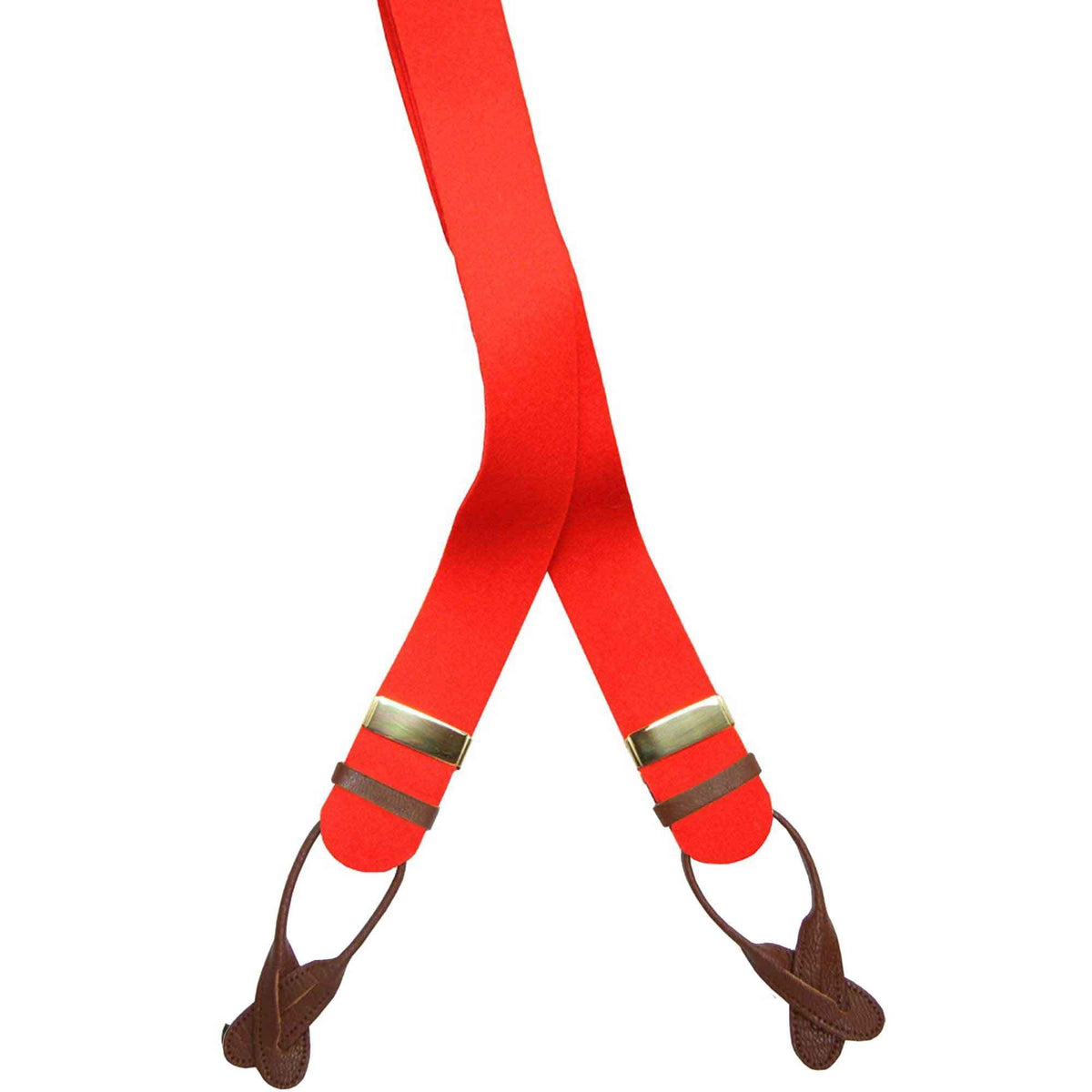 Red Boxcloth Trouser Braces