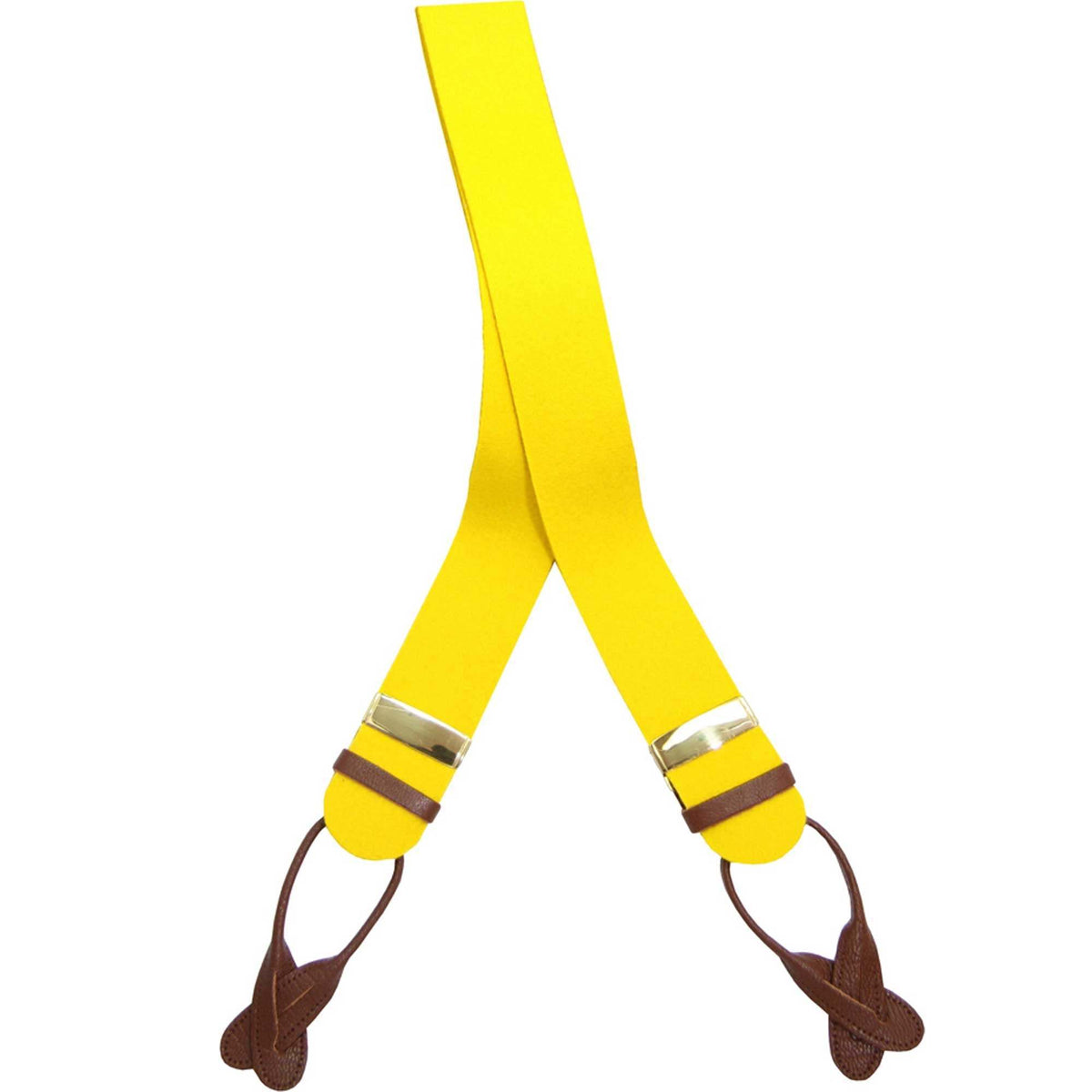 Yellow Boxcloth Trouser Braces