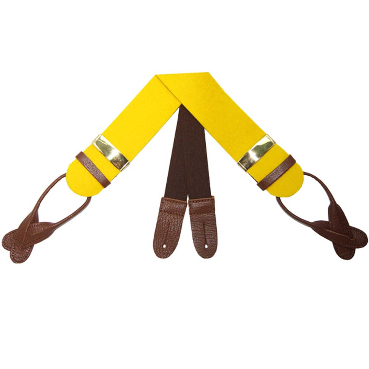 Yellow Boxcloth Trouser Braces