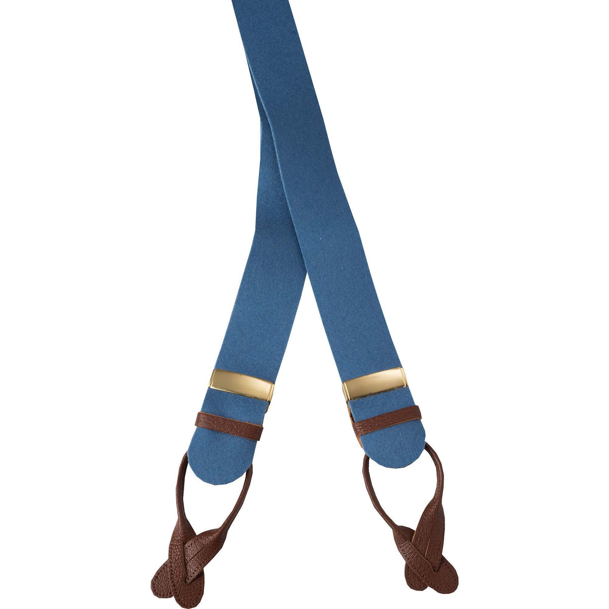 Blue Boxcloth Trouser Braces