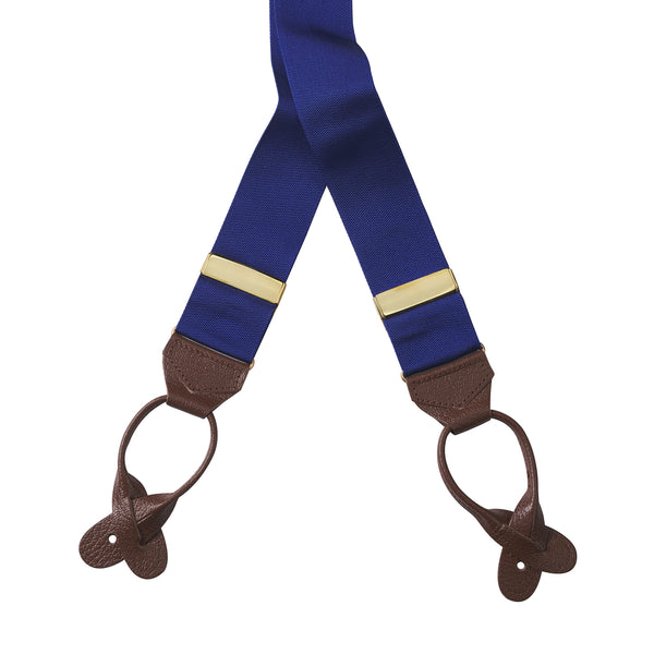 Mid Blue Barathea Braces