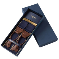 Navy Ribbon Braces