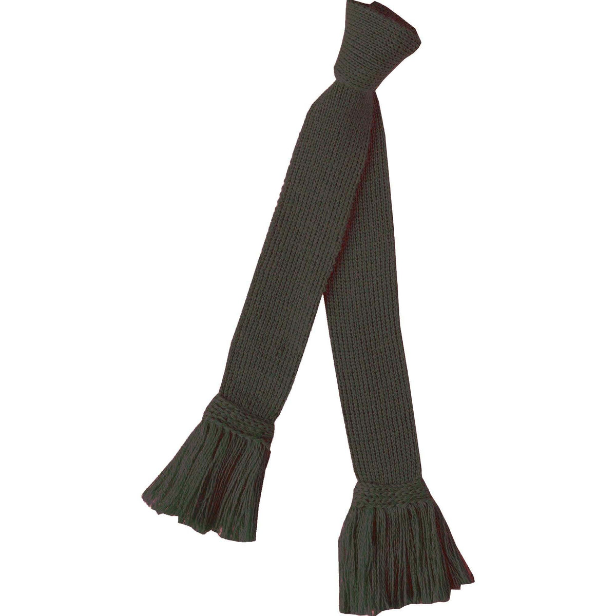 Loden Green Merino Garter Tie