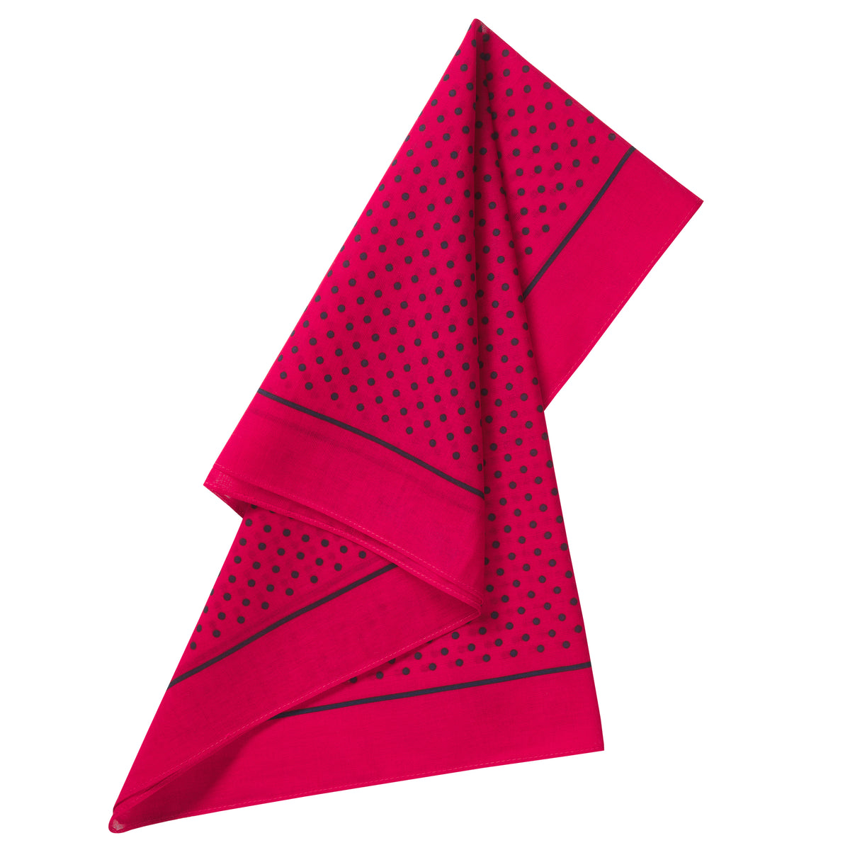 Red Navy Spotty Cotton Bandana