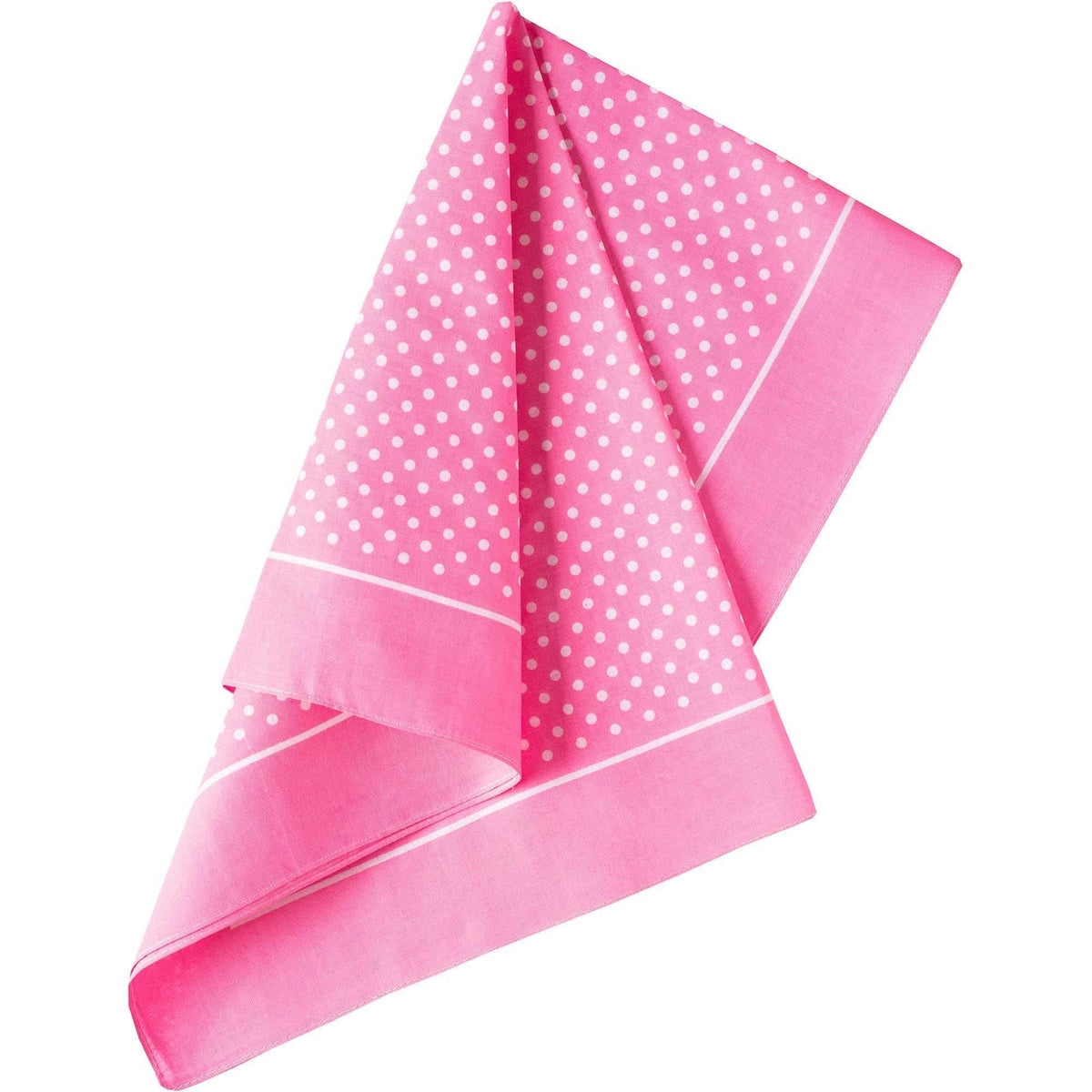 Pink Spotty Cotton Bandana