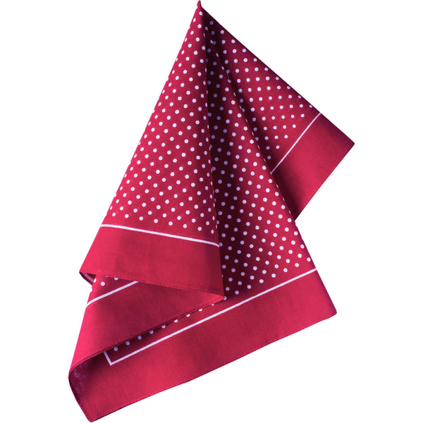 Wine Spotty Cotton Bandana