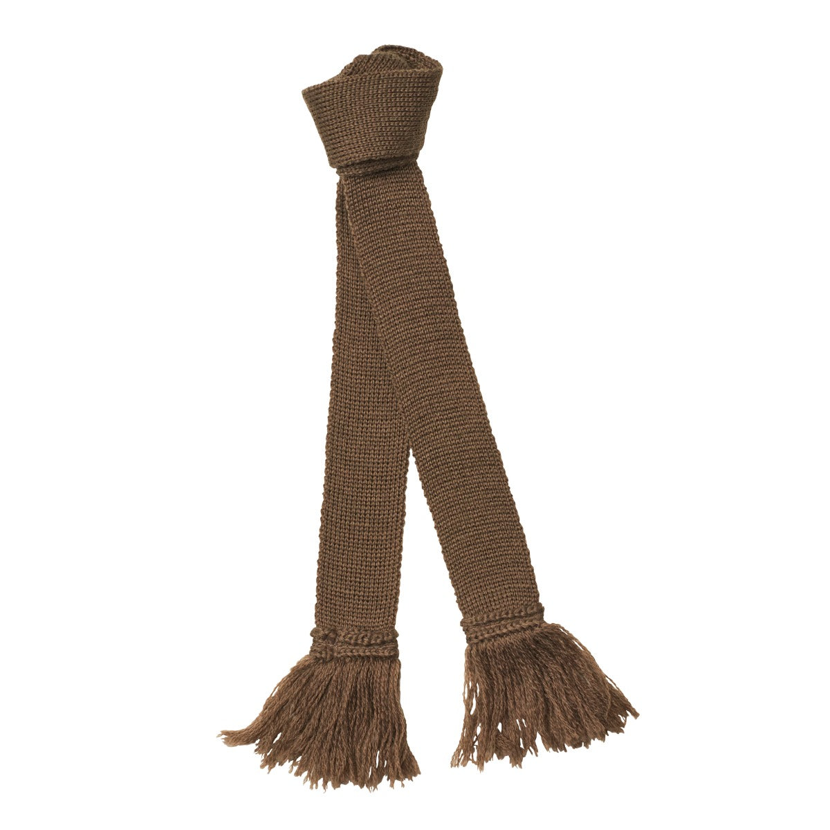 Beige Wool Garter Tie