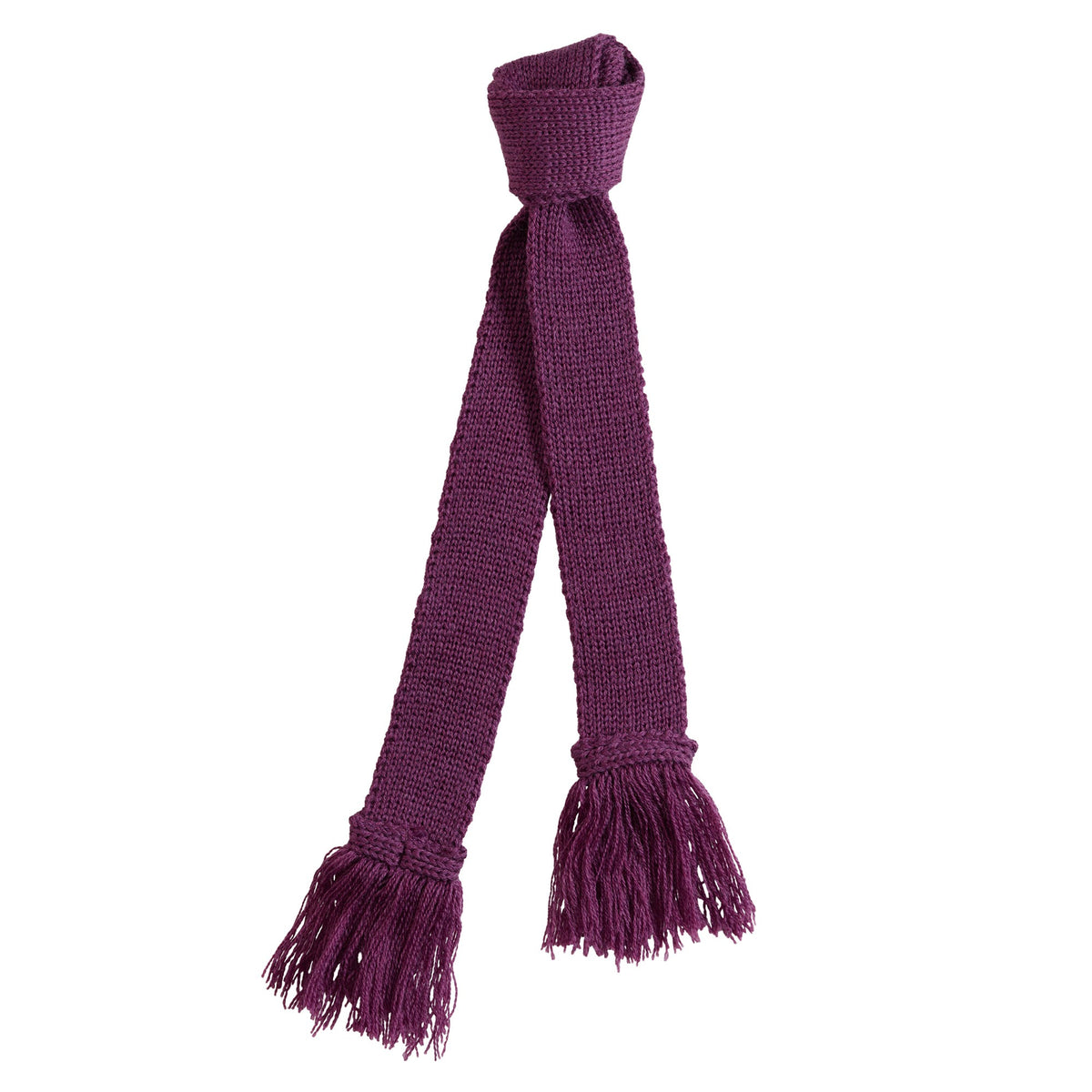 Purple Wool Garter Tie