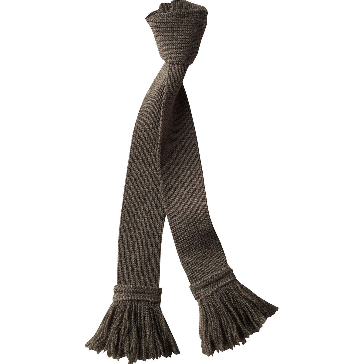 Olive Green Wool Garter Tie