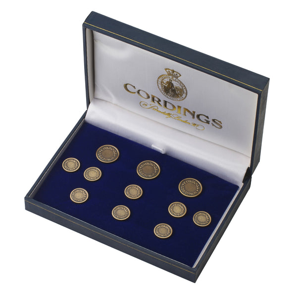 Bronze Single Breasted Cordings Button Set