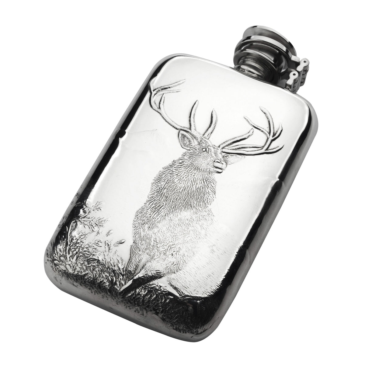 6oz Monarch of the Glen Pewter Flask