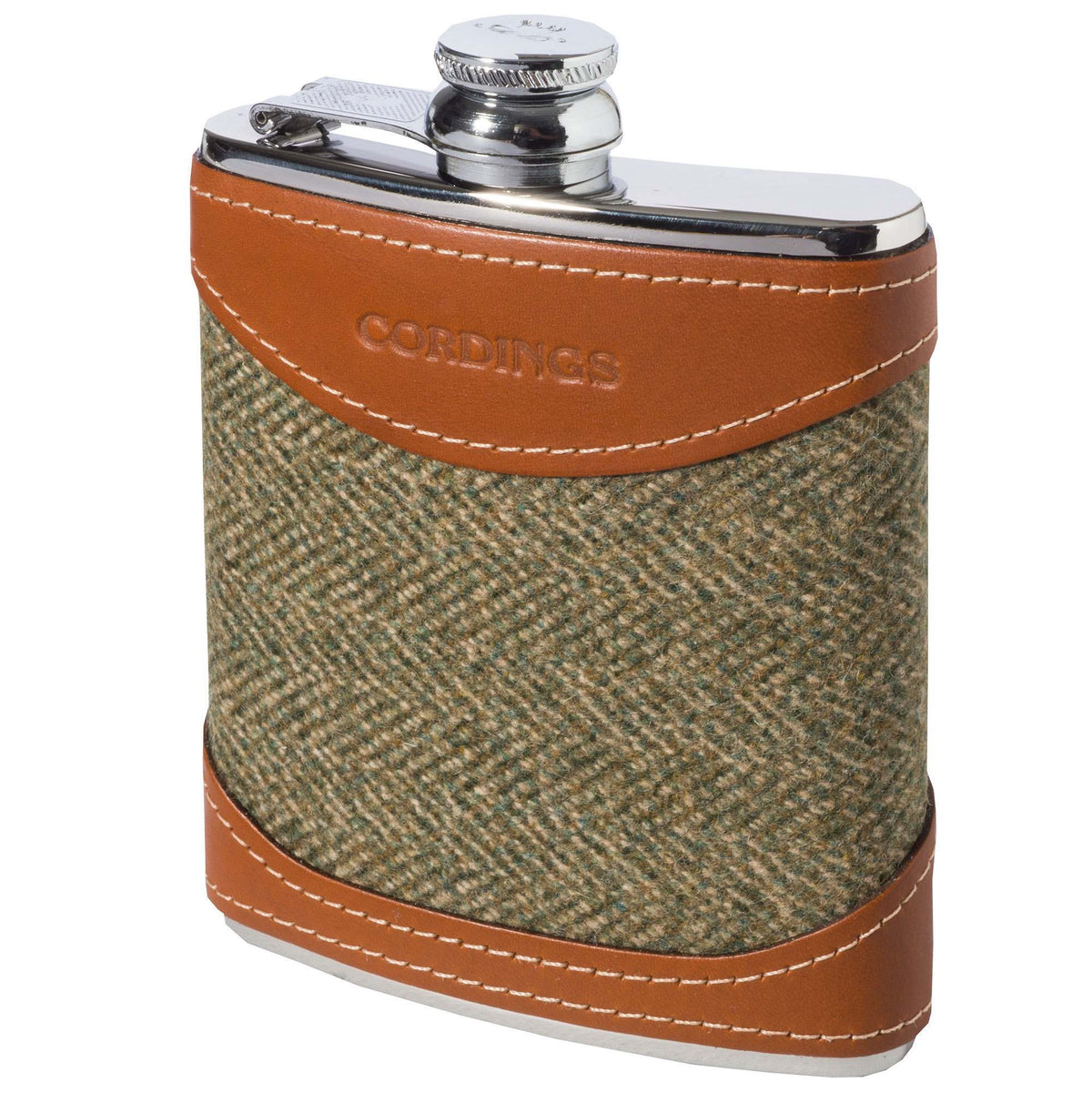 Firley Tweed British Leather 6oz Flask