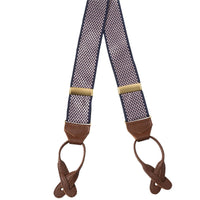 Navy and Pink Chequerboard Ribbon Braces