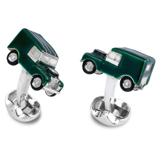 4x4 Solid Silver Cufflinks