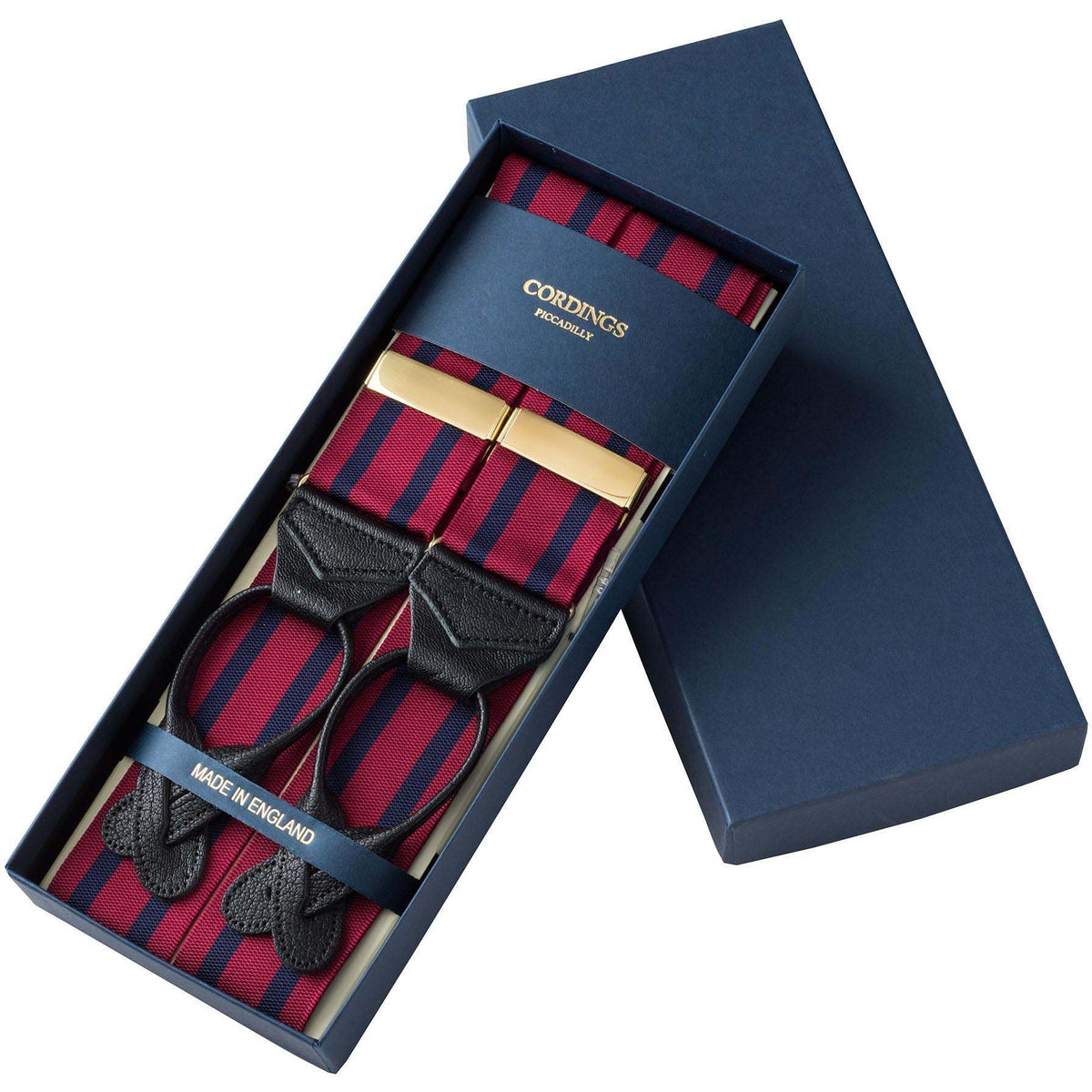 Wine Striped Ribbon Braces