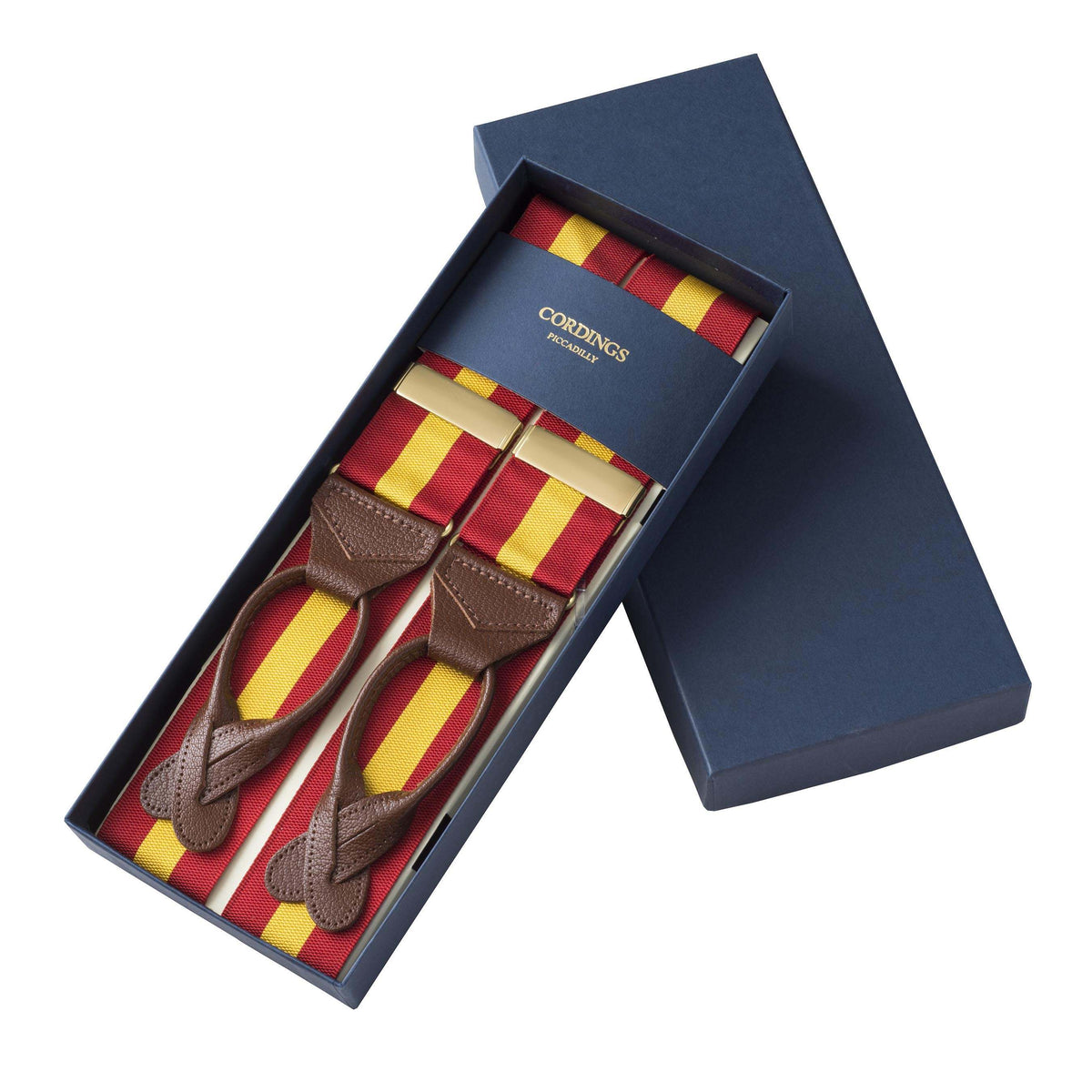 Yellow & Red Striped Ribbon Braces